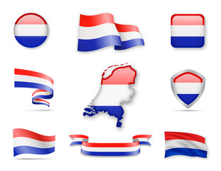 Netherlands Flags Collection.