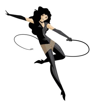 Fetish Female Character With Whip