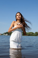 The girl and the boat