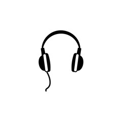 headphones icon. Music sign simple icon. Music element icon. Premium quality graphic design. Signs, outline symbols collection icon for websites, web design, mobile app