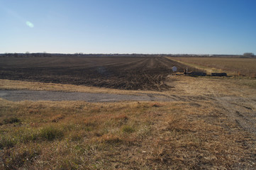 Fototapeta na wymiar Plowed Field