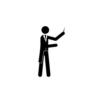 Symphony conductor icon. Silhouette of a musician icon. Premium quality graphic design. Signs, outline symbols collection icon for websites, web design, mobile app