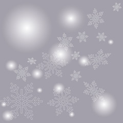 snowflakes background for the new year and Christmas design