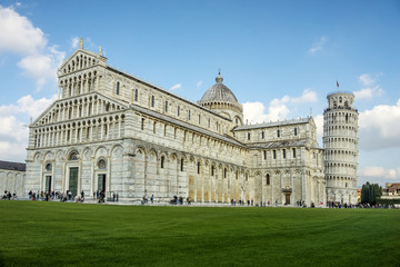 Obraz premium Cathedral and leaning tower of Pisa, Italy