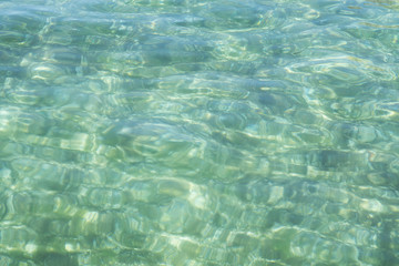 Texture of turquoise calm sea surface