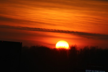 Fototapeta premium intense sunset
