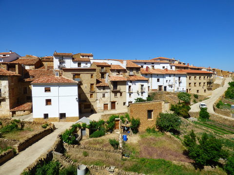 La Iglesuela del Cid. Pueblo de la provincia de Teruel ( Aragon, España)