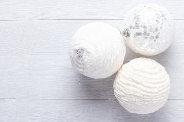 Festive glitter christmas balls decorations