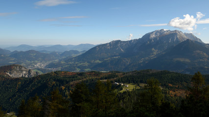 Blick auf Berchtesgaden und Hoher Göll