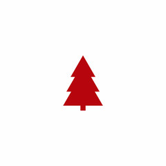 Fototapeta premium Christmas Icon Tree Logo Vector