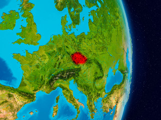 Czech republic from space