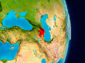 Azerbaijan from space