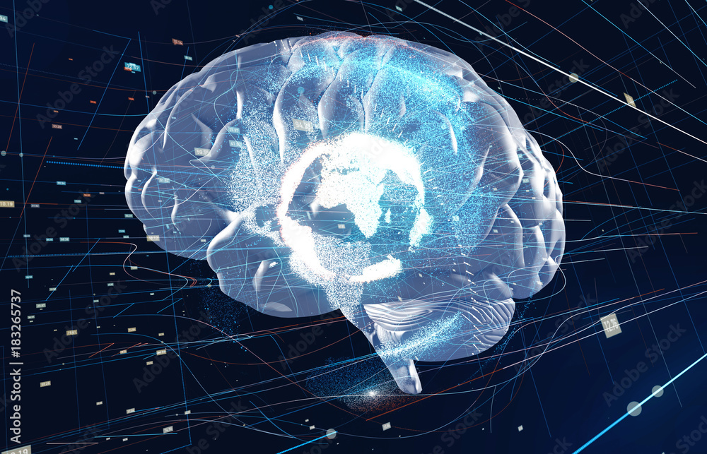 Poster ai(artificial intelligence) concept.