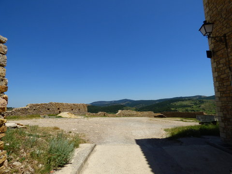 Puertomingalvo. Pueblo en Parque Cultural del Maestrazgo en la comarca de Gúdar-Javalambre, en la provincia de Teruel en Aragón, España