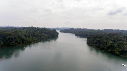 Calm Water on a Lake Surrounded With Greenery