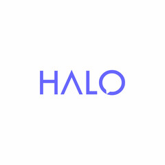 Halo Letter with Bubble Chat Logo Vector