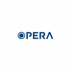 Opera Letter Logo Vector
