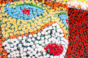 Fototapeta na wymiar Decoration artificial flower