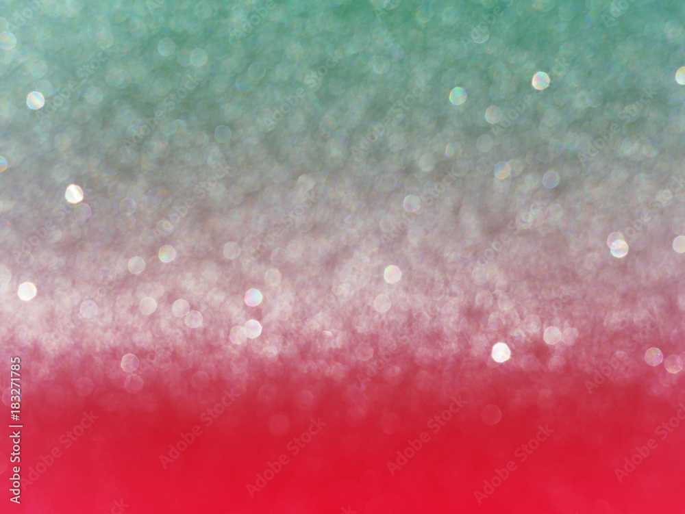 Aufkleber abstract bokeh lights background green and red gradients blurred background, shiny blurred lights fo