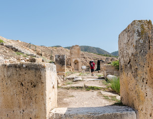 Fototapeta na wymiar Tomb of St.Philip in ancient Greek city Hierapolis