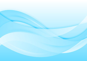 Fototapeta premium Light blue abstract wavy background