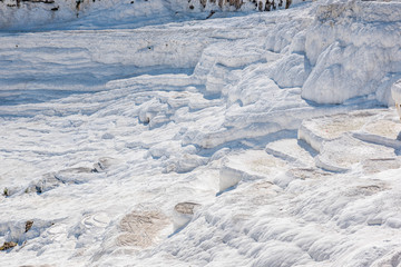 Fototapeta premium Pamukkale, Cotton Castle,popular destination with Travertine pools and terraces
