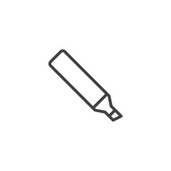 Highlighter pen line icon