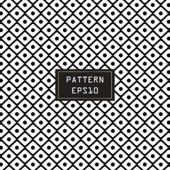Modern seamless pattern black and white background. Vector creative.