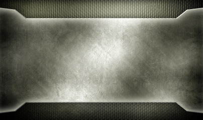 metal template design with mesh background