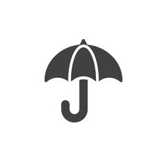 Umbrella icon vector, filled flat sign, solid pictogram isolated on white. Symbol, logo illustration.