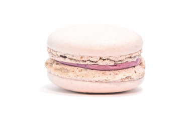 Appetizing cakes macaroons, isolate, close up