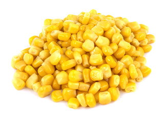 Sweet corn isolated on white background