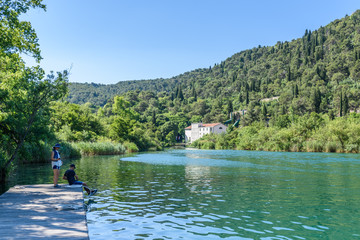 Fototapeta na wymiar Krka National Park in Sibenik,Croatia