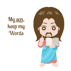 Jesus christ design over white background, vector illustration