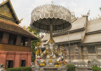 The silver temple Wat Srisuphan Chiang Mai Thailand