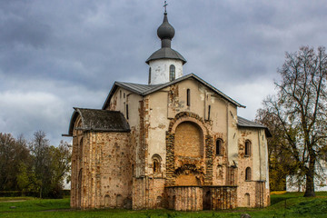 Ancient Russian Church in Veliky Novgorod, Russia