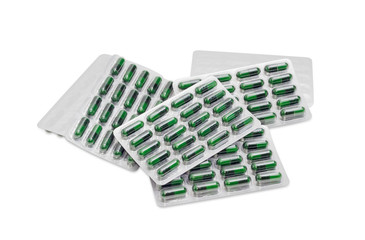Blister packs with capsules of dietary supplements
