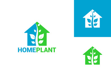 Plant House Logo Template Design