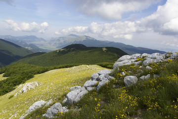 Fototapeta premium Mutria mountain view in matese park