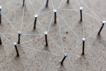 Linking entities network connected.
