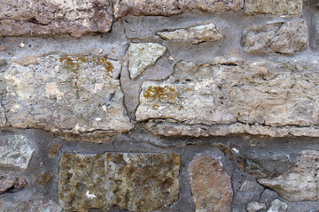 old brick wall of an old fortress