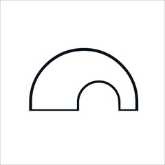Tunel icon. Vector Illustration