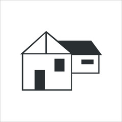 Building icon. House
