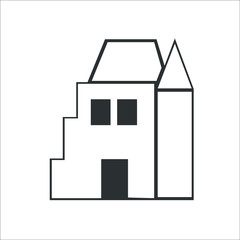 Building icon. House