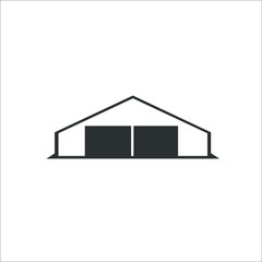 House with garage icon