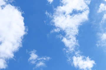 Blue sky with white clouds
