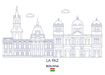 La Paz City Skyline, Bolivia