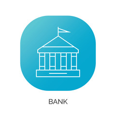 bank vector icon