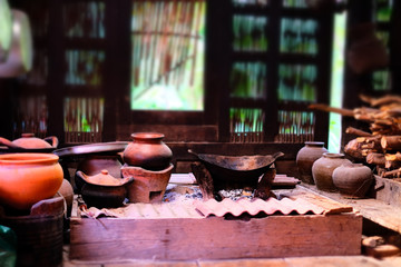 Ancient thai kitchen style