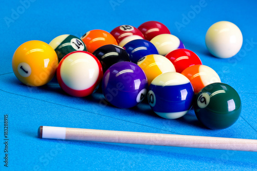 Pool Table Setup >> Billiard Pool Game Eight Ball Setup With Cue On Billiard Pool Table Setup >> Billiard Pool Game Eight Ball Setup With Cue On Billiard